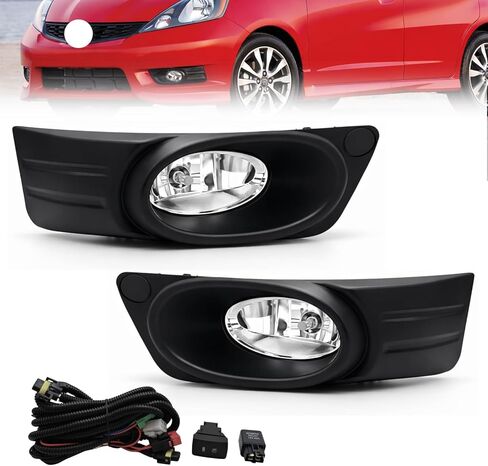 2pcs Fog Lights Compatible With 2010 2011 Honda CRV Front Bumper Lights with Wiring Harness and Switch Halogen Bulbs H11 12V 55W Clear Lens Left Driver and Right Passenger Side in Saudi Arabia