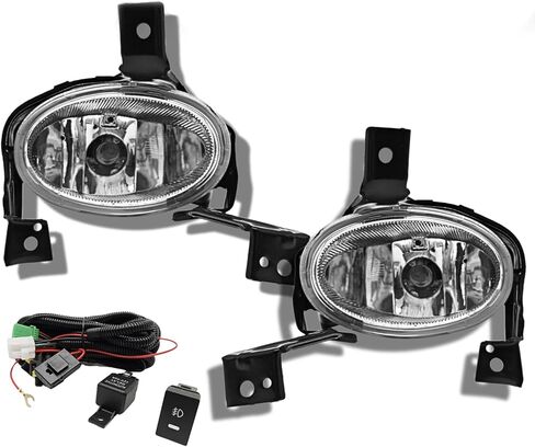 2pcs Fog Lights Compatible With 2010 2011 Honda CRV Front Bumper Lights with Wiring Harness and Switch Halogen Bulbs H11 12V 55W Clear Lens Left Driver and Right Passenger Side in Kuwait