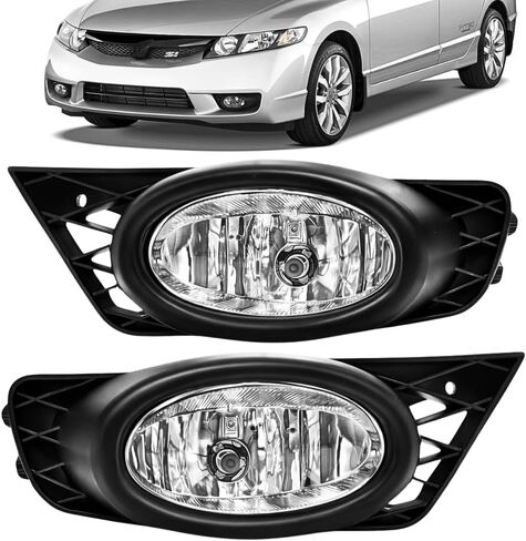 2pcs Fog Lights Compatible With 2010 2011 Honda CRV Front Bumper Lights with Wiring Harness and Switch Halogen Bulbs H11 12V 55W Clear Lens Left Driver and Right Passenger Side in Saudi Arabia