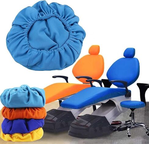 4Pcs/Set Dental Chair Covers - Headrest Backrest Protector - Dental Protective Full PU Leather Unit Dental Chair Seat Cover Elastic Waterproof Protective Case Protector Dentist Equipme(Color:Purple) in Kuwait