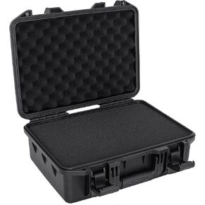 TORIBIO 16 Inch Hard Case for Microphone,Drones, Camera,Equipments, IP67 Waterproof Portable Storage Case with Pre-Diced Foam for Travel Outing Handheld,16.5" x 12" x 6.7" in Kuwait