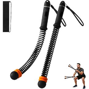 Adjustable Ropeless Battle Ropes for Home Gym, Portable Cordless Battle Ropes for HIIT, Weighted Exercise Equipment with Variable Resistance, Quiet Workout Equipment for Women & Men (Black) in Kuwait