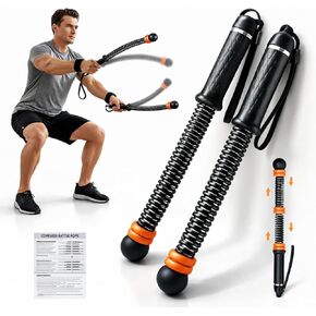 Weighted Ropeless Battle Ropes, Adjustable Cordless Resistance Training Rope, Portable Home Gym Fitness Equipment for HIIT, Cardio & Strength Training, Low Noise Workout for Men and Women in Kuwait