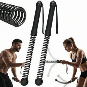 Ropeless Cordless Weighted Battle Rope Sticks, Portable Home Gym Workout Exercise for Full-Body Strength Training, Ideal for Indoor Cardio, Durable Fitness Accessories with Smooth Flow Design in Saudi Arabia
