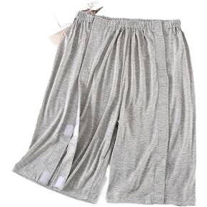 Unisex Fracture Pants,Full Open Patients Care Trousers,Leg Post Surgery Pant,Bedridden Patient Clothing for Home Cares/Fracture(Shorts,Pink,M) in Kuwait