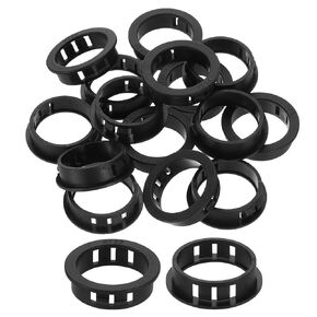 uxcell 15Pcs Round Cable Snap Bushing Grommets, 1-1/4"(32mm) Black Snap in Cable Grommet Protector for Locking Tube Hose Wire Cord in Kuwait