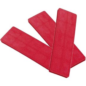 Merriway BH07800 (100 Pcs), 100mm x 24mm x 6mm Window Glazing Flooring Packer Shims, Red in Kuwait