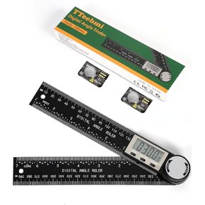 Protractor, Digital Angle Finder Protractor with LCD Display, 2-in-1 360° Angle Measuring Tool and Ruler, Precision Digital Protractor Ruler for Woodworking, Construction, Carpentry in Kuwait