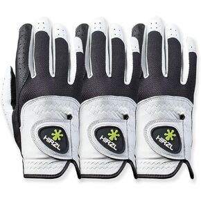 قفازات HIRZL Trust Control 2.0 للجولف، قفاز جولف رجالي لجميع الأحوال الجوية، أبيض/أسود، نخيل جلد الكنغر، مقبض خلفي من جلد Cabretta، موثوق به من قبل Pro's، خالٍ من العرق، قبضة نهائية in Kuwait