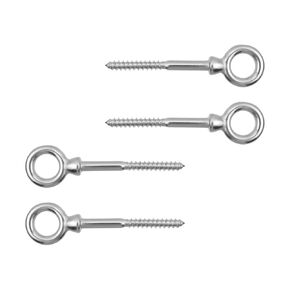 4 Pack Eye Bolts,Heavy Duty 316 Stainless Steel M6 Eye Hooks,Screw-in Eyebolts Marine Grade for Indoor or Outdoor Hanging Hammocks, Swing Chairs in Kuwait
