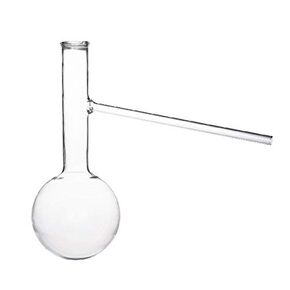 Lab Glass 250ml Lab Distilling Flask, Distillation Flask, with Side arm in Saudi Arabia