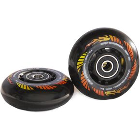 Casterboard Ripstik، عجلات بديلة للتزلج مضمنة 68 مم 85A مع محامل، مجموعة من 2 in Kuwait