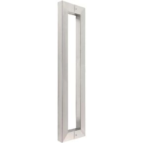 Heavy Duty Stainless Steel Square Tube Commercial Push-Pull Door Handle/Glass Door Handle/Wooden Door Handle, 5 Lengths (Size : Length1200mm) (Length1200mm) in Kuwait