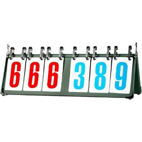 Tabletop Scoreboard 4/5/6 Digit Score Flipper Sports Scoreboard for Basketball Indoor & Outdoor Sports Games in Kuwait