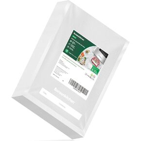 أكياس مانعة للتسرب 100 من كل حجم 6 × 10 بوصة خالية من مادة BPA Sous Vide Seal وجبة شديدة التحمل من الدرجة التجارية Vac Seal حقيبة حزمة كومبو مقطوعة مسبقًا (6 * 10 بوصة) in Kuwait