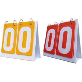 2 Pieces Tabletop Score Flippers Multi Sports Scoreboards 2 Digits Versatile Practical Flip Number Score Boards for Outdoor in Kuwait