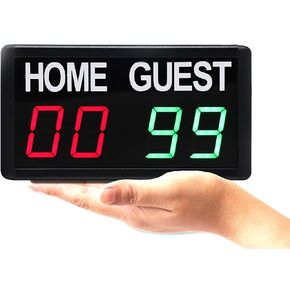 Portable Tabletop Digital Scoreboard, Wall-Mounted Professional Score Clock with Remote/App Control and 5 Levels of Brightness Adjustment, for Badminton, Table Tennis, Vo in Kuwait