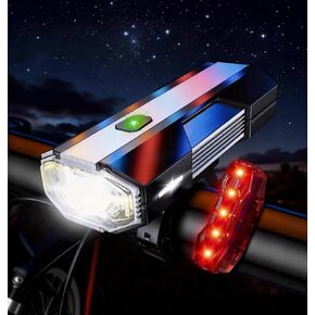 Bike Lights for Night Riding with Power Bank Function, USB-C Rechargeable Bike Lights, Bicycle Headlight Front and Back, Aluminum Alloy Construction, IPX6 Waterproof Rating 5 Lighting Modes in Kuwait