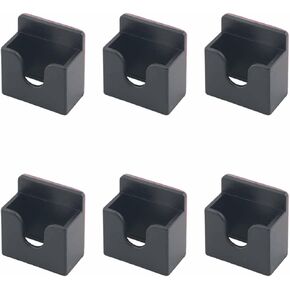 6PCS 30x30x16mm Black Plastic Walkie Talkie Holder Storage Clips with Adhesive Backing for Holding Microphones in Kuwait