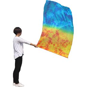 Winged Sirenny Porphetic Praise Dance Worship Flex Flags, 50" Rectangular Dance Ministry Streamer (Autumn) in Kuwait