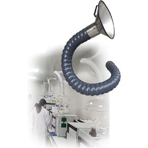 Stainless Steel Fume Hood,360° Rotatable Fume Extractor Hose - Insulated Fume Arm with Hood, Duct Collector for Industrial Workshops, Air Filtration System (3.3ft, 20cm Diameter) in Kuwait