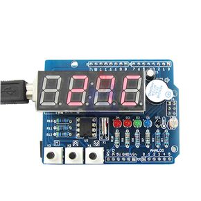 RTC TM1636 DS1307 Real Time Clock Shield Digital Tube Module Thermal for Arduio Uno DIY Kit Electronic PCB Board Module in Kuwait