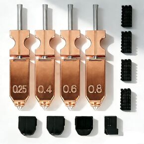 فوهة AD5X مطورة 0.25 مم، 0.4 مم، 0.6 مم، فوهة AD5X مع غطاء سيليكون إضافي 3X، فرشاة فوهة واحدة، مجموعة Hotend عالية التدفق 32 مم³/ثانية، جزء طابعة ثلاثية الأبعاد عالي السرعة، قابل للفصل السريع in Kuwait