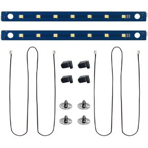 قطعتان من مصابيح LED AD5M مع أجزاء طباعة مبتكرة، التوصيل والتشغيل بدون تركيب مغناطيسي لـ Flashforge Adventurer 5M/5M Pro/AD5X، مجموعة مصابيح 24 فولت، 7 خرزات بيضاء باردة ساطعة ثلاثية الأبعاد مصباح شريط LED in Kuwait