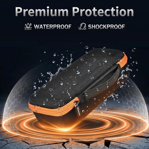 Wireless Microphone Case for JBL/for JBL PartyBox Two Microphone, Dual Mic Bag with Divider, 2 Foam Windscreens, Holds Receiver & AA Batteries for Karaoke/Singing/Parties (Box Only) in Kuwait