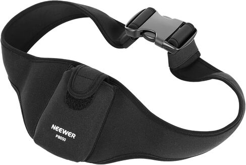 NEEWER Adjustable Mic Belt, Microphone Box Holder Carrier Pocket Pouch Bag with Flip Cover & Hook and Loop Fastener for Fitness Instructors, Theater Artists, Lecturers, Speakers, etc., PB050 in Kuwait