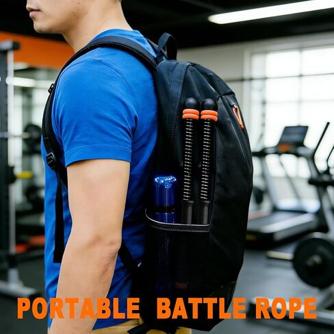 Battle Ropes, for Home Gym, Weighted Cordless Battle Rope, Portable Workout Ropes, Suitable for Low-Impact Cardio Training, Cardio & Muscle Training, Home Gym Equipment for Men & Women in Saudi Arabia