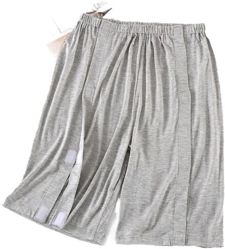 Unisex Fracture Pants,Full Open Patients Care Trousers,Leg Post Surgery Pant,Bedridden Patient Clothing for Home Cares/Fracture(Shorts,Pink,M) in Kuwait