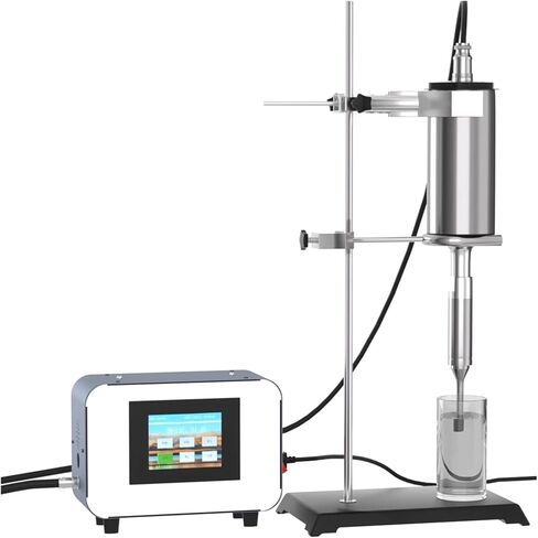 Ultrasonic Homogenizer, Processor Cell Disruptor Mixer with Titanium Probe - Diameter 8 Mm, Bracket, Processing Capacity 2000mL, Laboratory Emulsifying Stirring Machine. in Kuwait