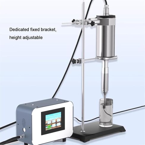 Ultrasonic Homogenizer, Processor Cell Disruptor Mixer with Titanium Probe - Diameter 8 Mm, Bracket, Processing Capacity 2000mL, Laboratory Emulsifying Stirring Machine. in Kuwait