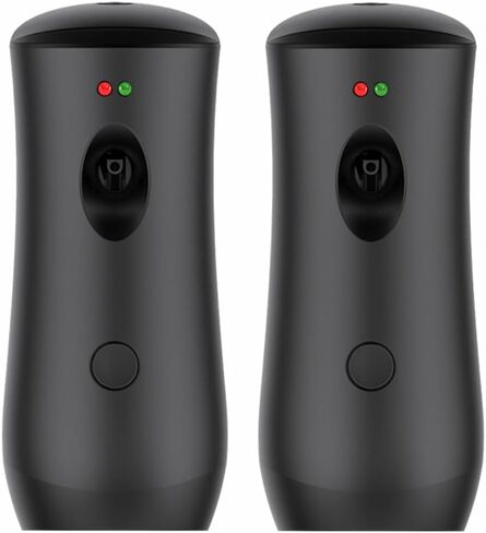 Automatic Air Freshener Spray Dispenser (2-Pack) Black Wall Mounted or Free Standing Battery Operated Sprayer for Home or Commercial Use, 3 Auto Scent Release Time Settings for Room/Bathroom Freshness in Kuwait