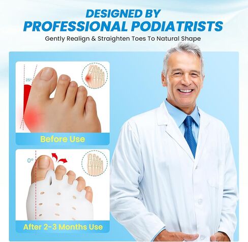 فواصل أصابع القدم وبطانات مشط القدم للنساء والرجال - 4 قطع فواصل جل لأصابع القدم، وسادة ناعمة لمقدمة القدم لتخفيف الألم، وألم مشط القدم، وورم مورتون العصبي، راحة طوال اليوم للمشي والوقوف لفترة طويلة in Kuwait