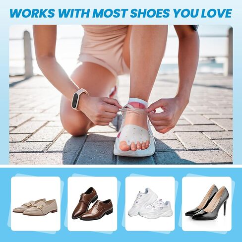 فواصل أصابع القدم وبطانات مشط القدم للنساء والرجال - 4 قطع فواصل جل لأصابع القدم، وسادة ناعمة لمقدمة القدم لتخفيف الألم، وألم مشط القدم، وورم مورتون العصبي، راحة طوال اليوم للمشي والوقوف لفترة طويلة in Kuwait