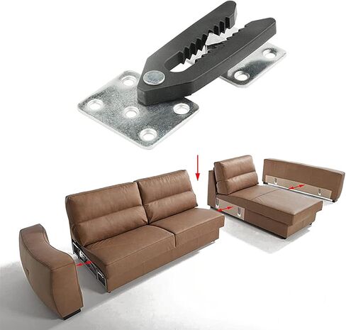 Heavy Duty Sofa Joint Sectional Furniture Couch Connector Clips Combination Buckle Sofa Accessories in Saudi Arabia