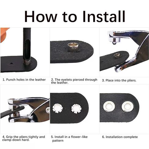 1/2 Inch Grommet Tool Kit 150 Set - Darteno Grommet Eyelets Metal in Gold & Silver with Hole Punch Pliers for Fabric, Leather, Canvas, Professional Installation Set in Kuwait