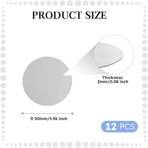 6061 Aluminum Disc 4 Inch, 9 Gauge (3mm) Thick Round Metal Stamping Blank,Aluminum Plate for Machining, DIY, 4 PCS in Kuwait