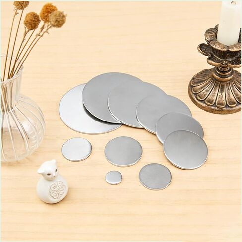 6061 Aluminum Disc 4 Inch, 9 Gauge (3mm) Thick Round Metal Stamping Blank,Aluminum Plate for Machining, DIY, 4 PCS in Kuwait