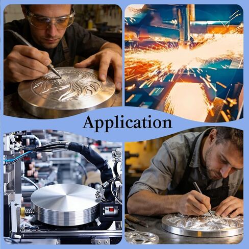 6061 Aluminum Disc 4 Inch, 9 Gauge (3mm) Thick Round Metal Stamping Blank,Aluminum Plate for Machining, DIY, 4 PCS in Kuwait