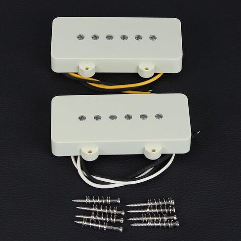 FLEOR Alnico 5 JM Pickup Electric Guitar Single Coil Neck+Bridge Pickups Set for Jazzmaster Guitar Part in Saudi Arabia