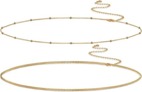 VIROMY Gold Waist Beads Chain for Women Waterproof Belly Chain Body Belt Chain Beach Accessories Body Women's Jewelry in Kuwait