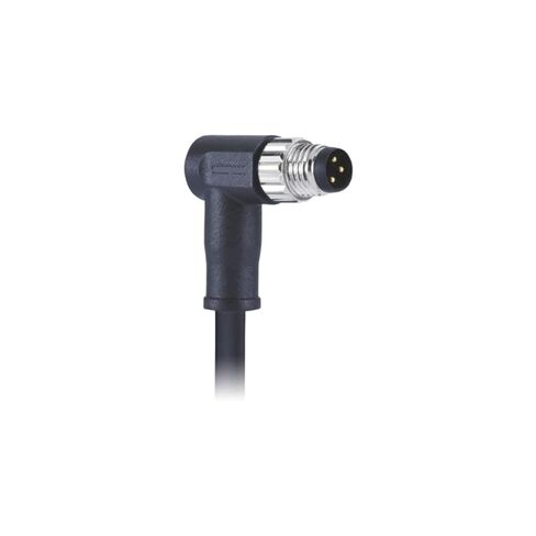 M8 Waterproof Connector 3Pin A-Code Molded Male Elbow with Wire Aviation Waterproof in Kuwait