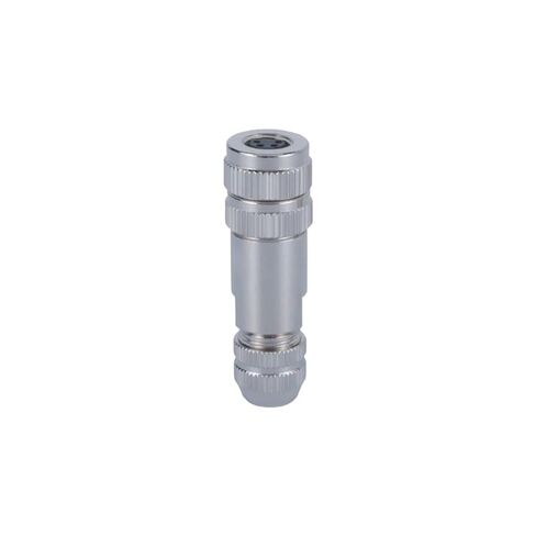 M8 A-Code 4Pin Assembled 360 Degree Fully Shielded Female Metal Shell Waterproof Industrial Connector in Kuwait