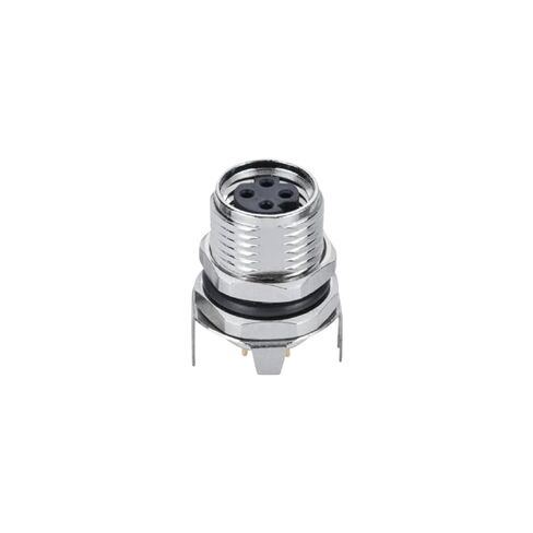 M8 Female Board Connector Front Lock PCB Type Shielded Type 3/4/5/6/8PIN(M8 4PIN) in Saudi Arabia