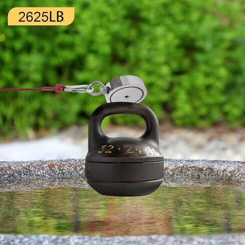 4000lbs Fishing Magnets Kit, Double Sided Fishing Magnet Bundle Pack with 166ft Ropes, Super Strong Magnet Fishing Kits for River, Lake, Beach (2625 LBS) in Saudi Arabia