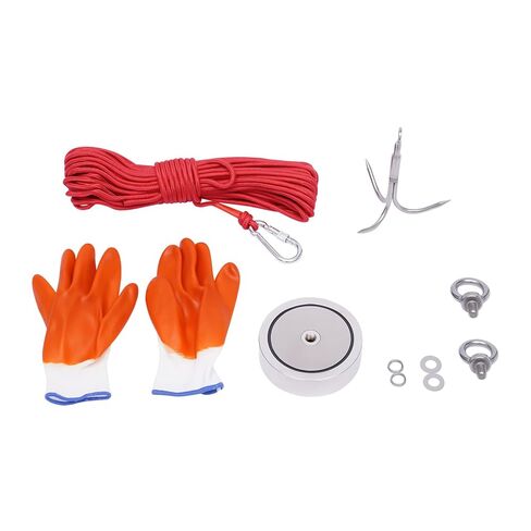 4000lbs Fishing Magnets Kit, Double Sided Fishing Magnet Bundle Pack with 166ft Ropes, Super Strong Magnet Fishing Kits for River, Lake, Beach (2625 LBS) in Saudi Arabia