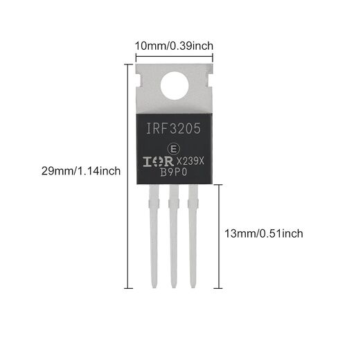 20pcs IRF3205 MOSFET Transistors 110A 55V N-Channel Power MOSFET TO-220AB (IRF3205) in Saudi Arabia